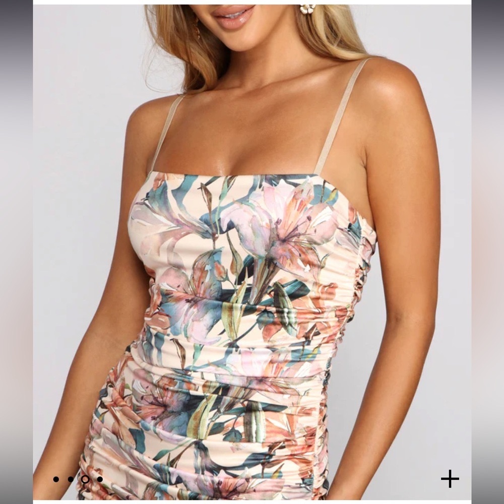 Vacay Bound Tropical Mini  dress